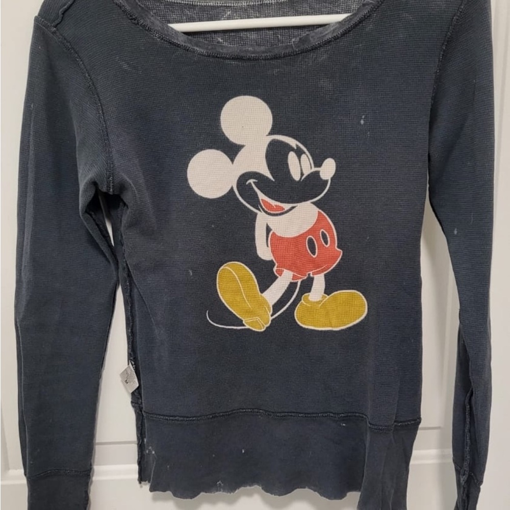 Vintage Disney Couture long sleeve cotton top reversible size Medium